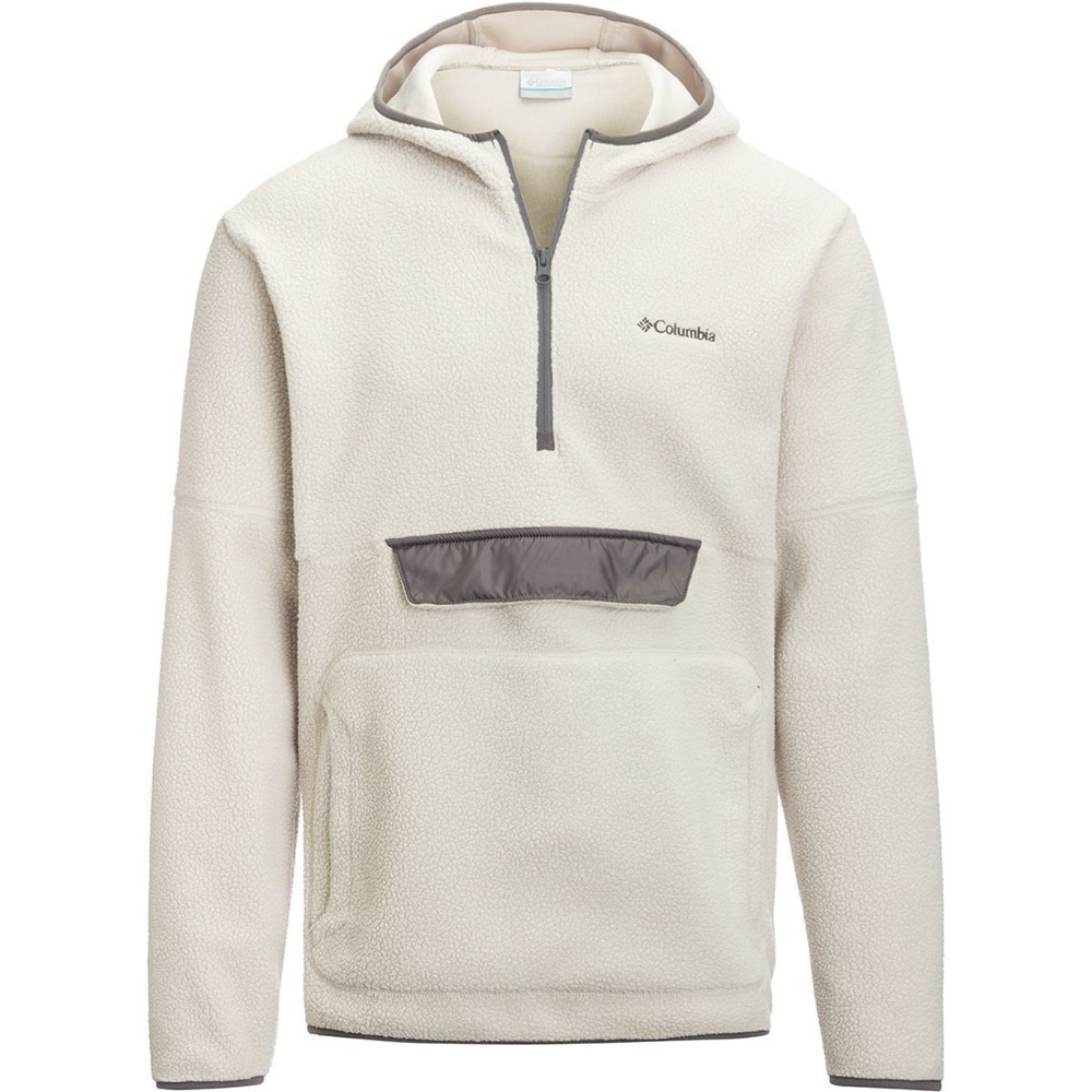 Columbia Men's Zip-Up Cream Fleece Hoodie